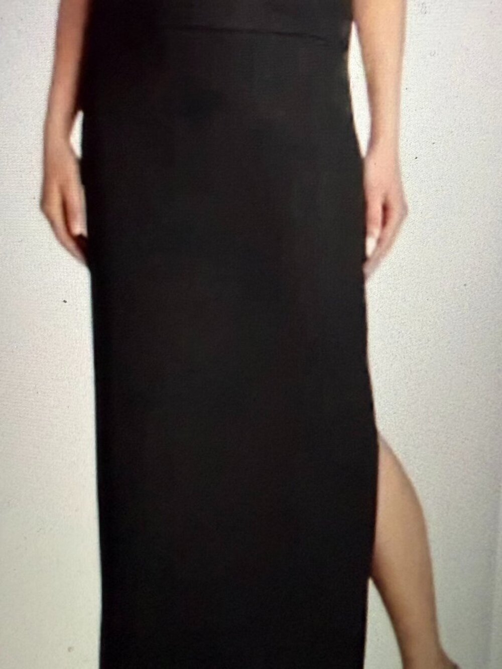 St. John Basics Skirt Size 6 Santana Knit Straight Maxi Side Slit NWOT